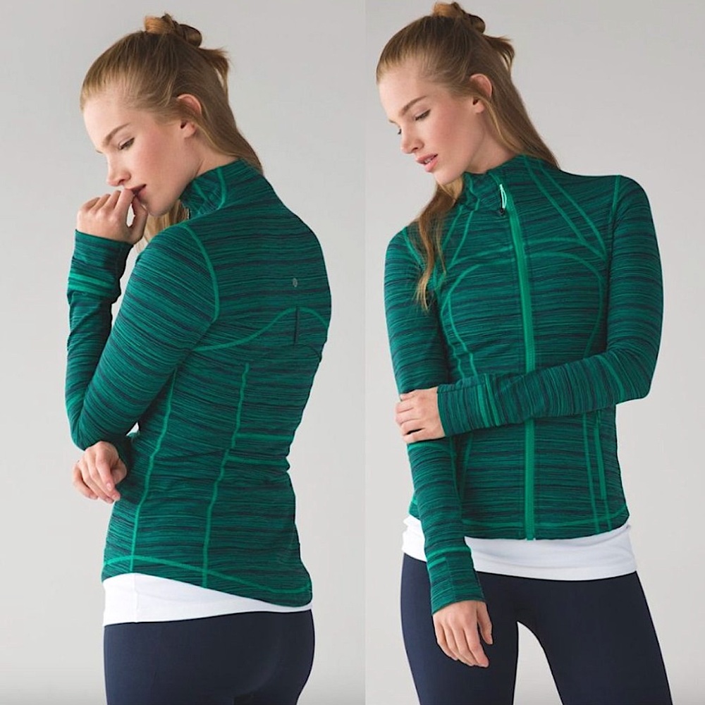 LULULEMON ATHLETICA  | DEFINE JACKET IN CYBER JUNGLE HERO BLUE  SZ 6